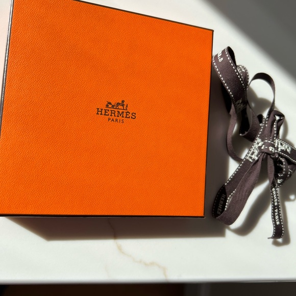 Never Used Hermès Pink Cotton Handkerchief Pocket Square - Picture 6 of 9